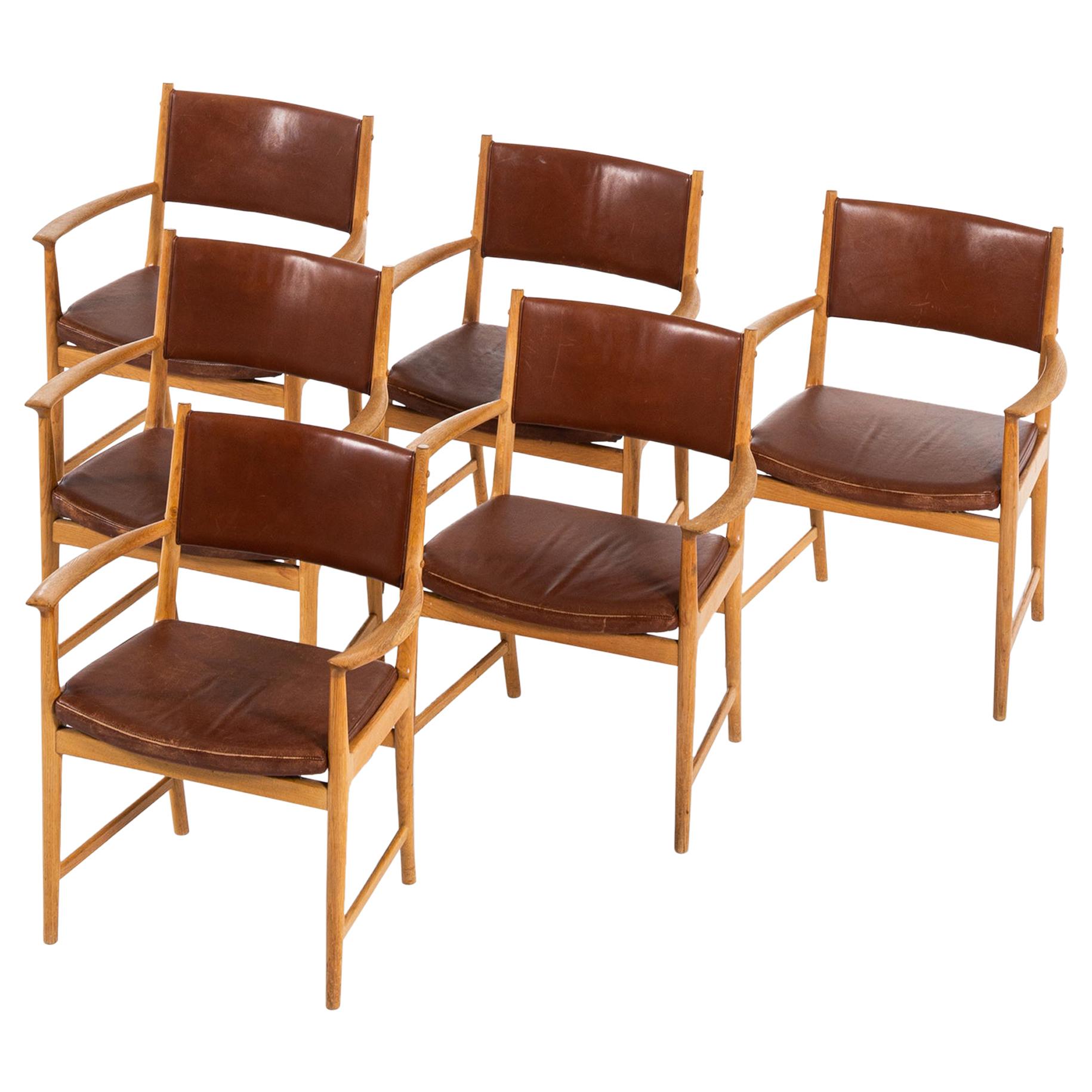 Kai Lyngfeldt Larsen Armchairs Produced by Søren Willadsen in Denmark