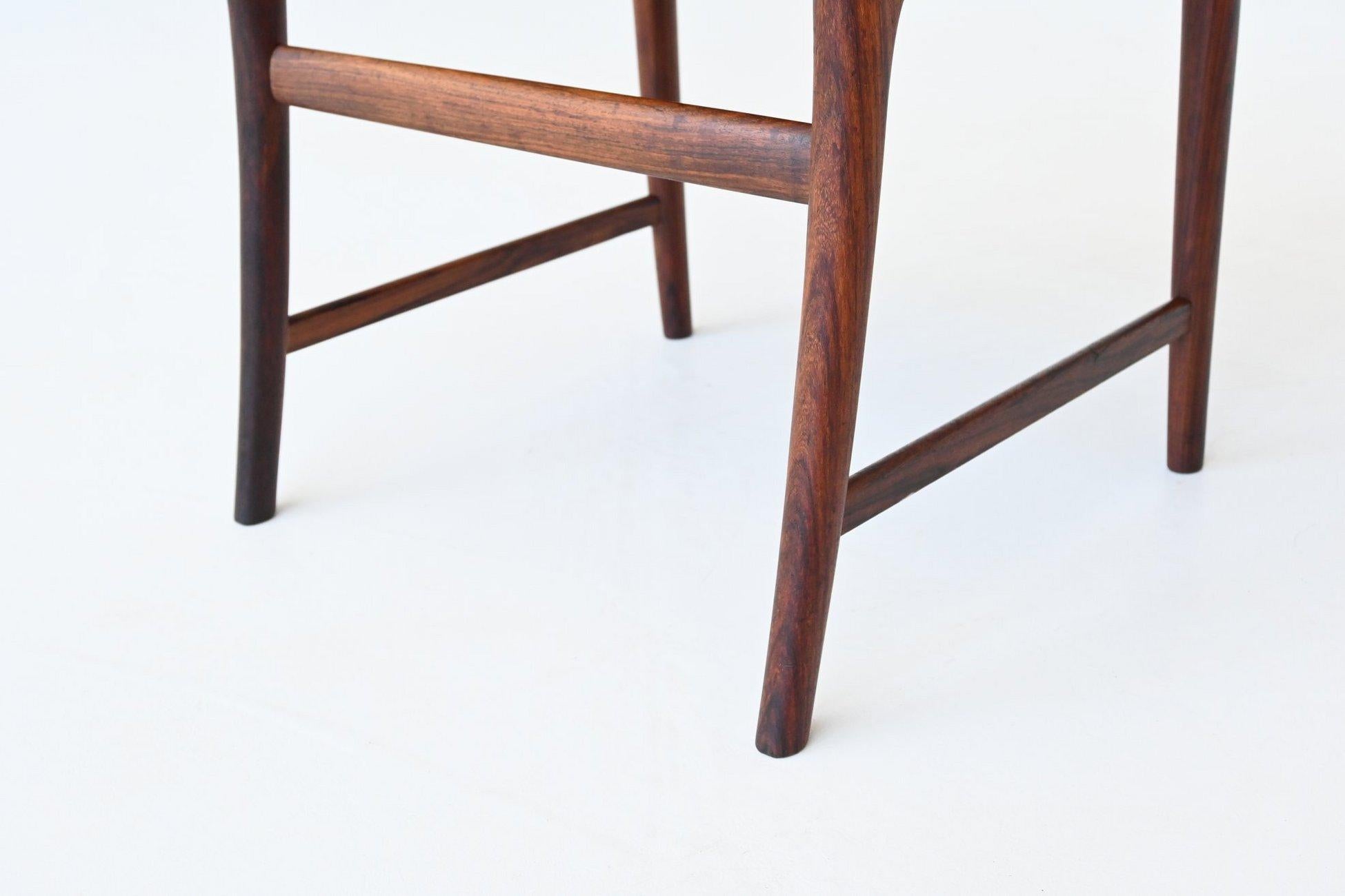 Kai Lyngfeldt Larsen dining chairs in rosewood Soren Willadsen Denmark 1960 For Sale 12