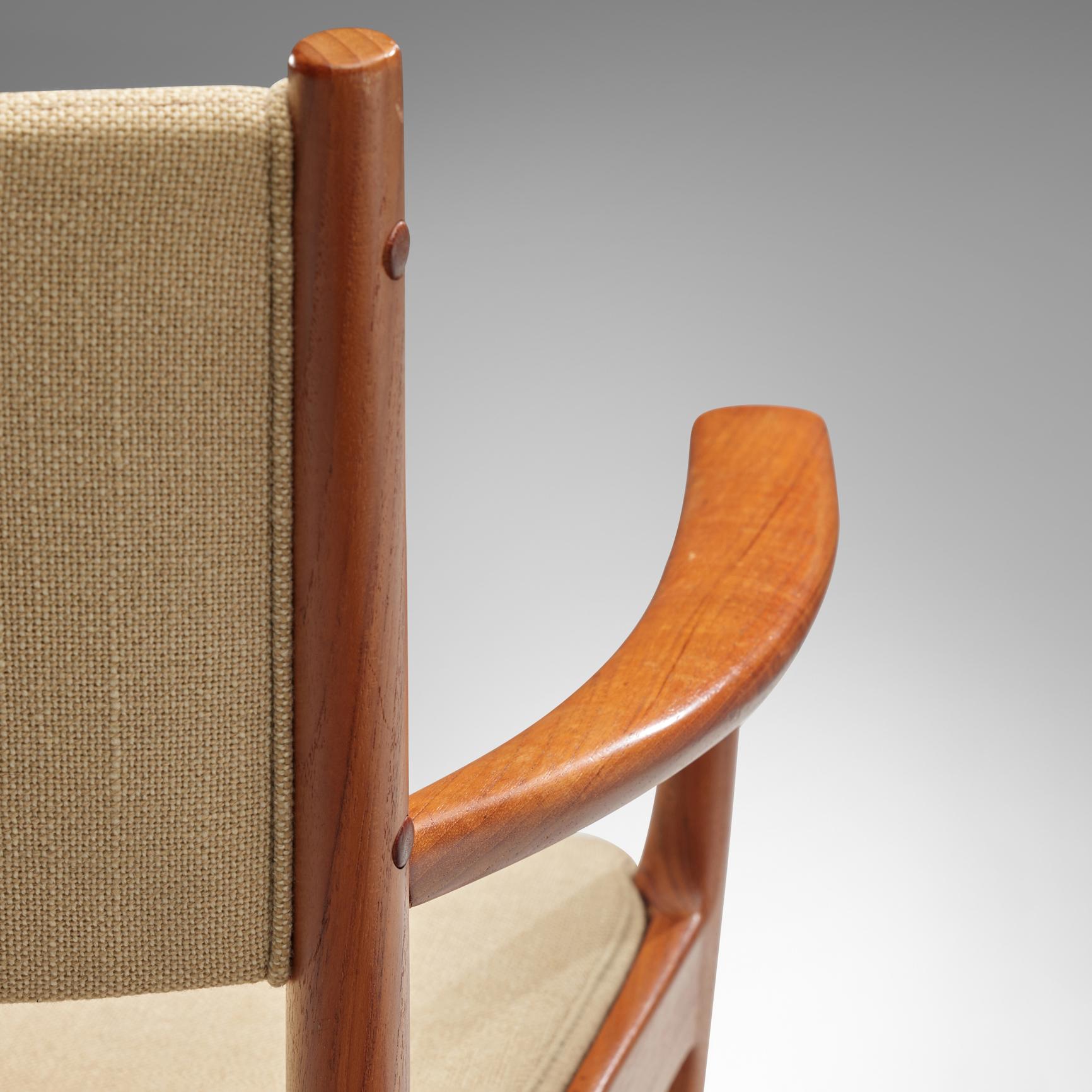 Kai Lyngfeldt Larsen Set of Four Dining Chairs in Teak For Sale 5