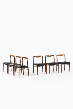 Kai Lyngfeldt-Larsen Dining Chairs Produced by Søren Willadsen Møbelfabrik