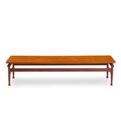 Kai Lyngfeldt-Larsen for Søborg Møbelfabrik Danish Teak Bench Coffee Table