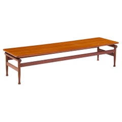 Kai Lyngfeldt-Larsen for Søborg Møbelfabrik Danish Teak Bench Coffee Table