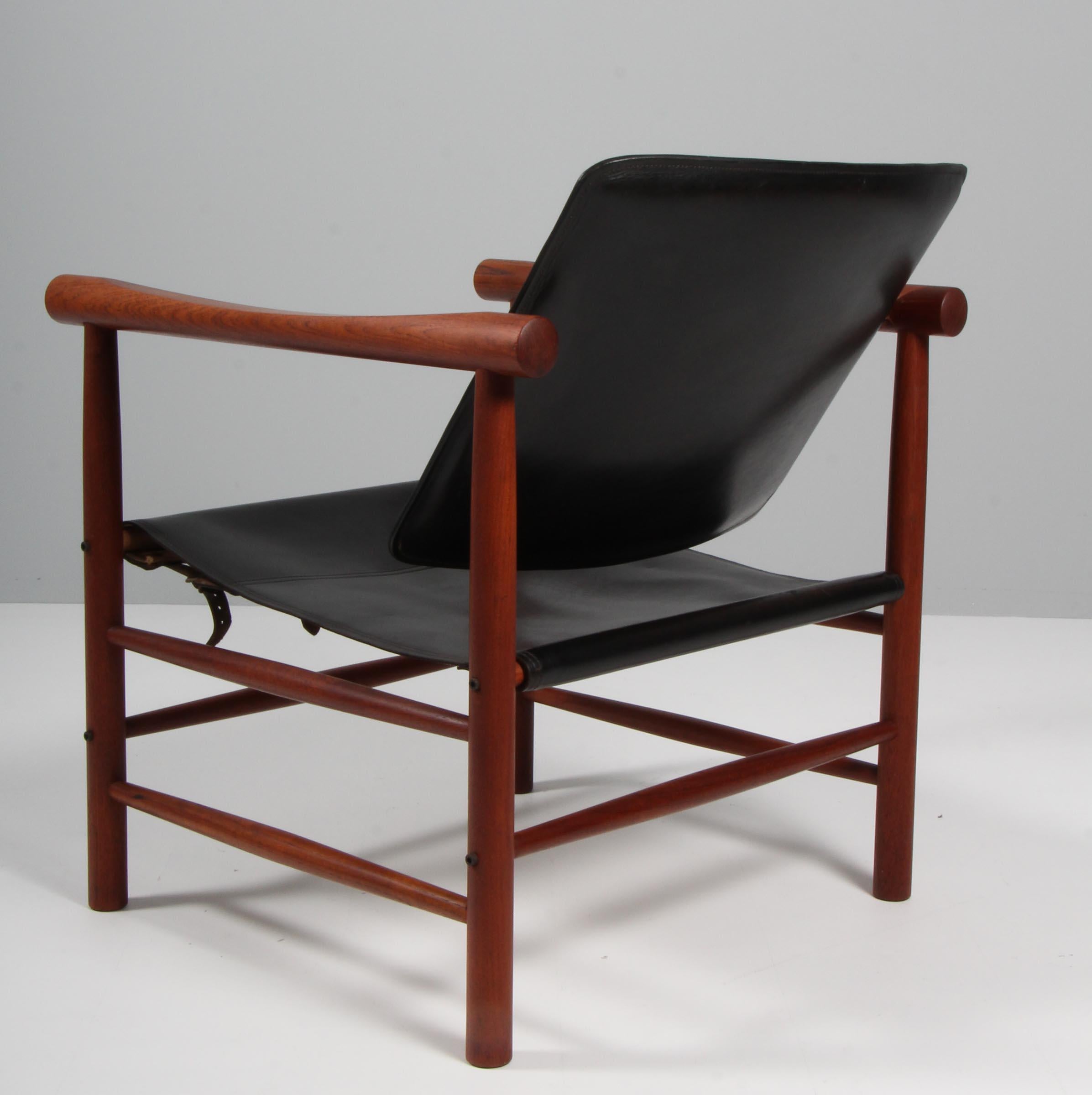 Leather Kai Lyngfeldt Larsen Lounge Chair