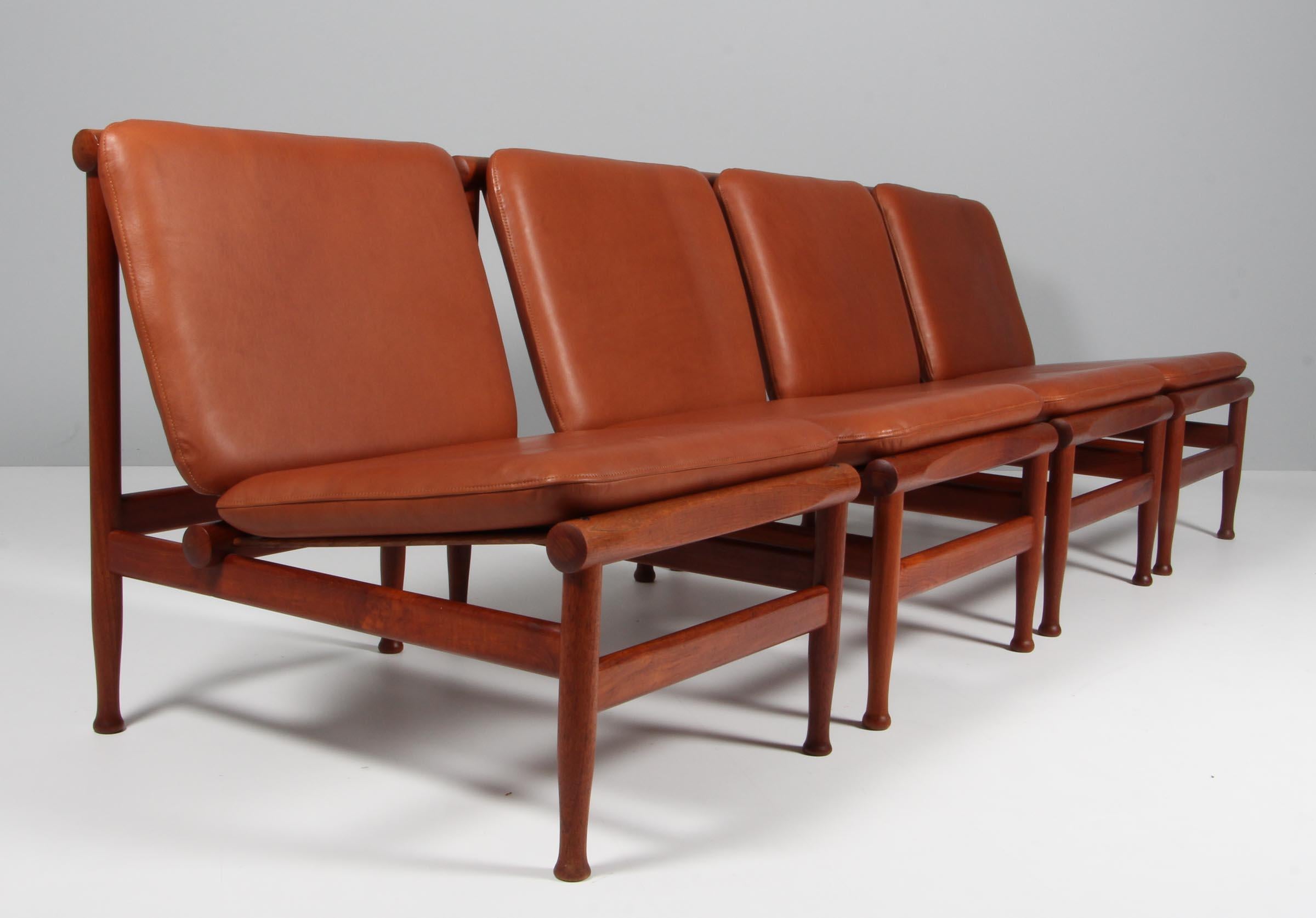 Scandinavian Modern Kai Lyngfeldt Larsen Lounge Chairs, Teak For Sale
