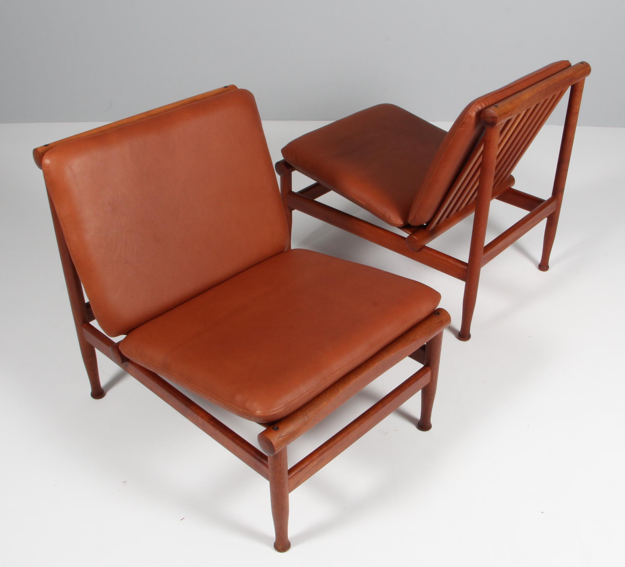 Kai Lyngfeldt Larsen Lounge Chairs, Teak In Good Condition For Sale In Esbjerg, DK