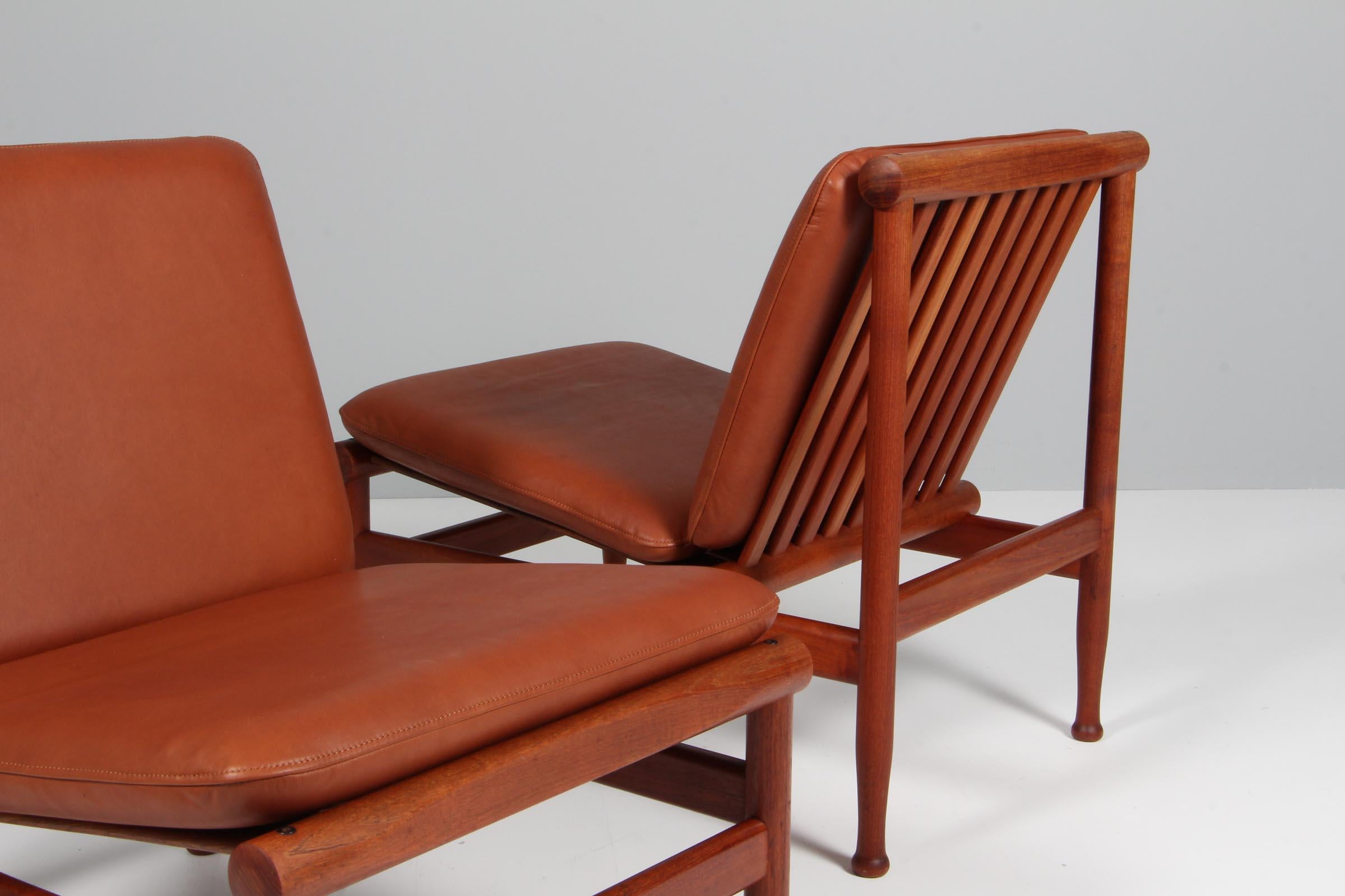 Mid-20th Century Kai Lyngfeldt Larsen Lounge Chairs, Teak For Sale