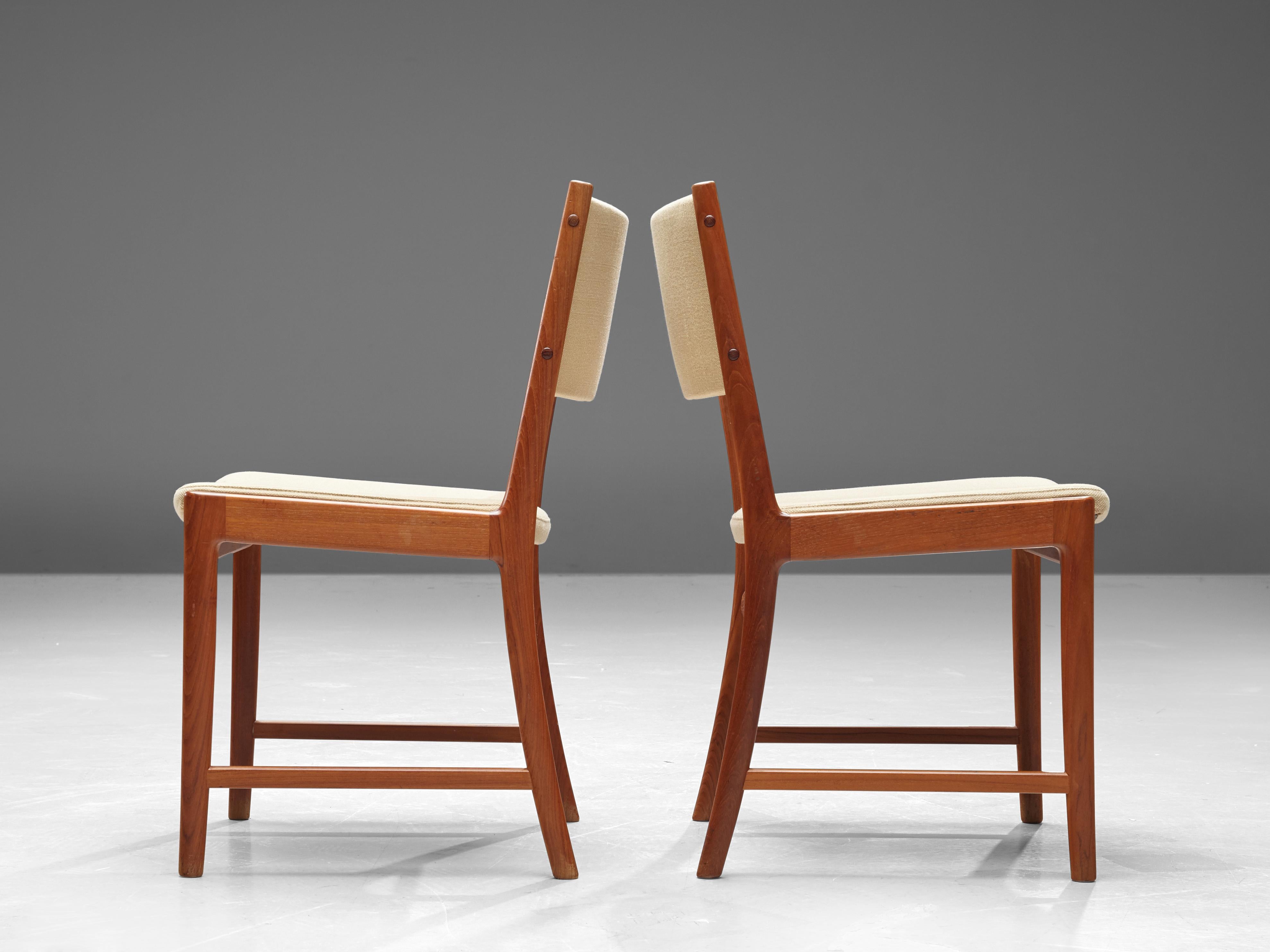 Danish Kai Lyngfeldt Larsen Pair of Dining Chairs in Teak For Sale