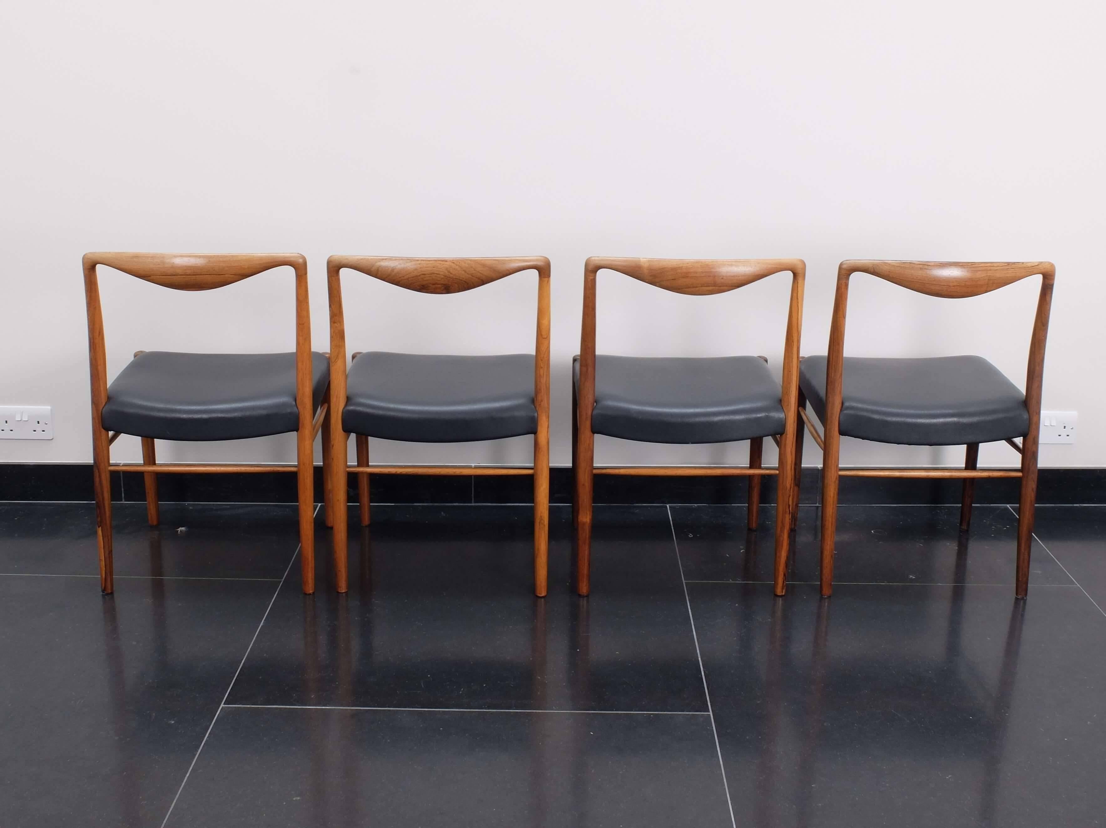 Kai Lyngfeldt Larsen for Soren Willadsen Dining Chairs Armchairs Danish 1960s For Sale 3