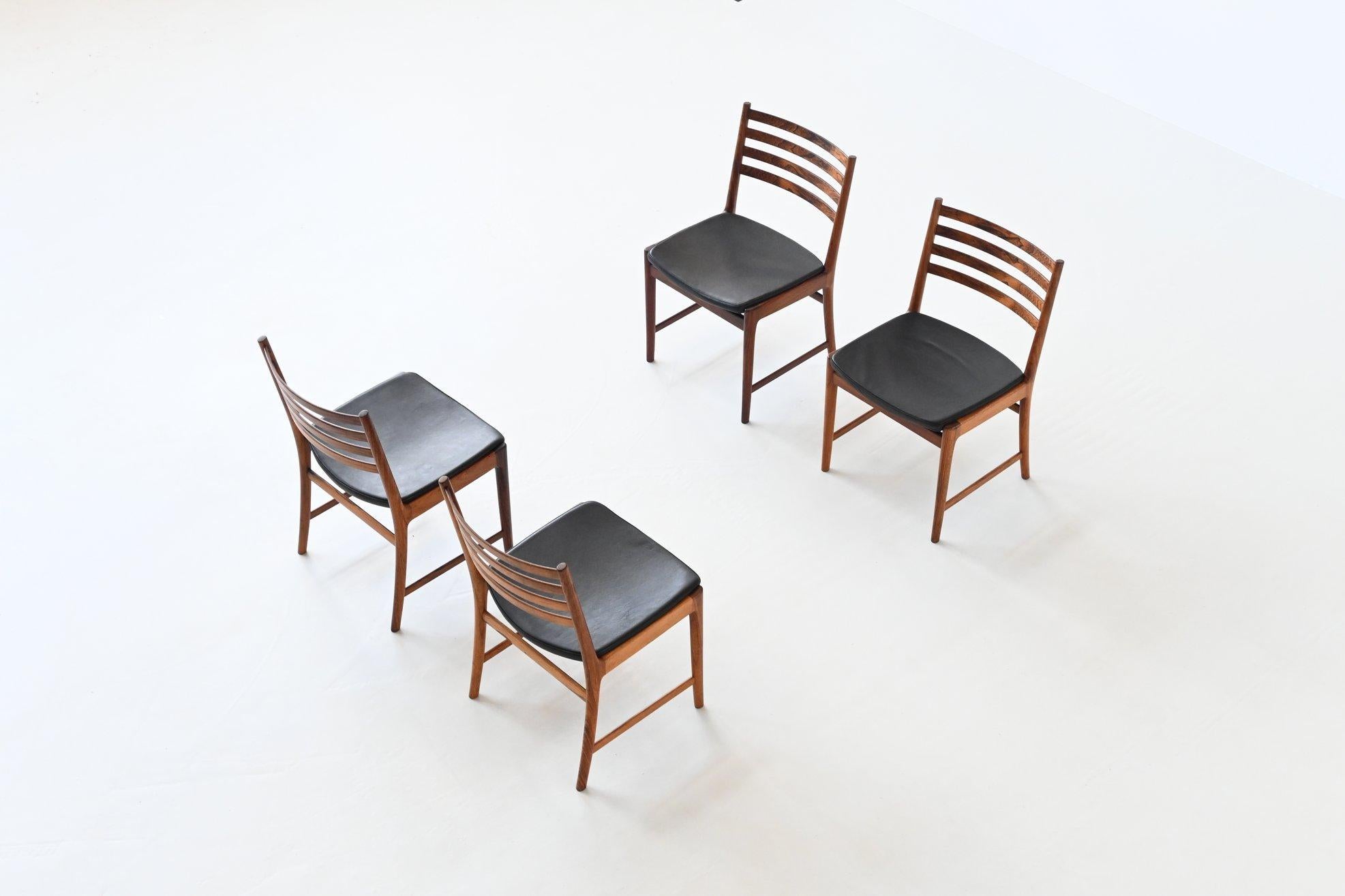 Kai Lyngfeldt Larsen Rosewood Dining Chairs Soren Willadsen Denmark 1960 5