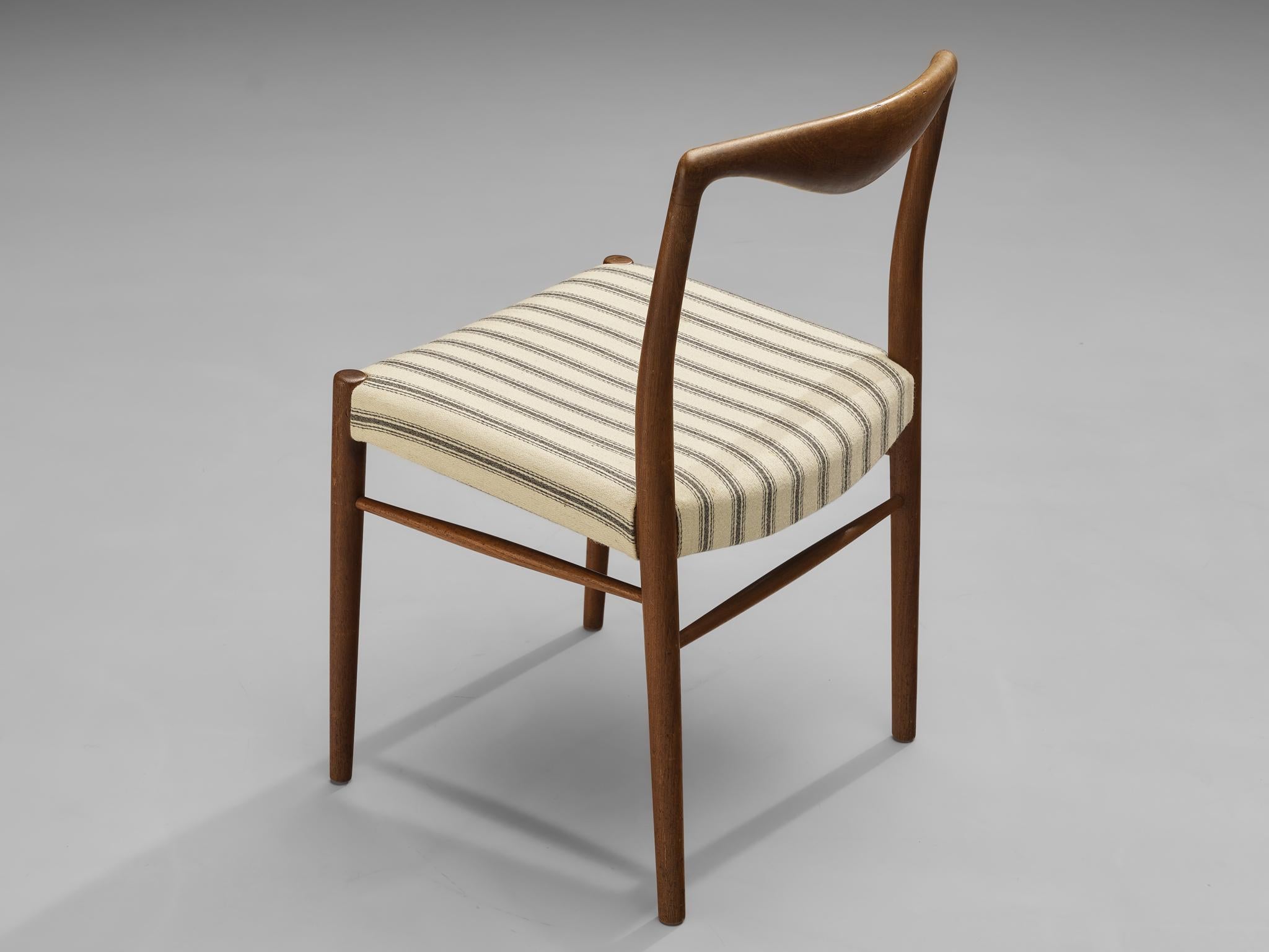 Kai Lyngfeldt Larsen Set of Six Dining Chairs in Teak  For Sale 3