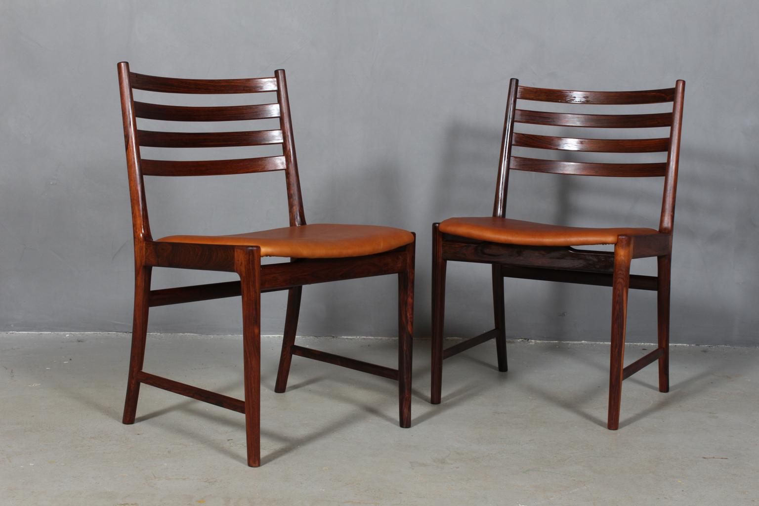 Scandinavian Modern Kai Lyngfeldt Larsen Six Dining Chairs