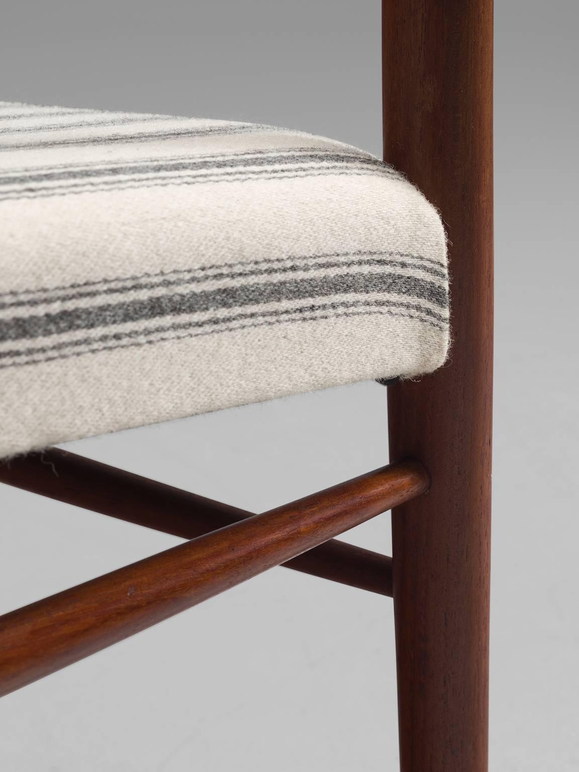 Mid-20th Century Kai Lyngfeldt Larsen Six Teak Danish Dining Chairs