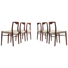 Kai Lyngfeldt Larsen Six Teak Danish Dining Chairs