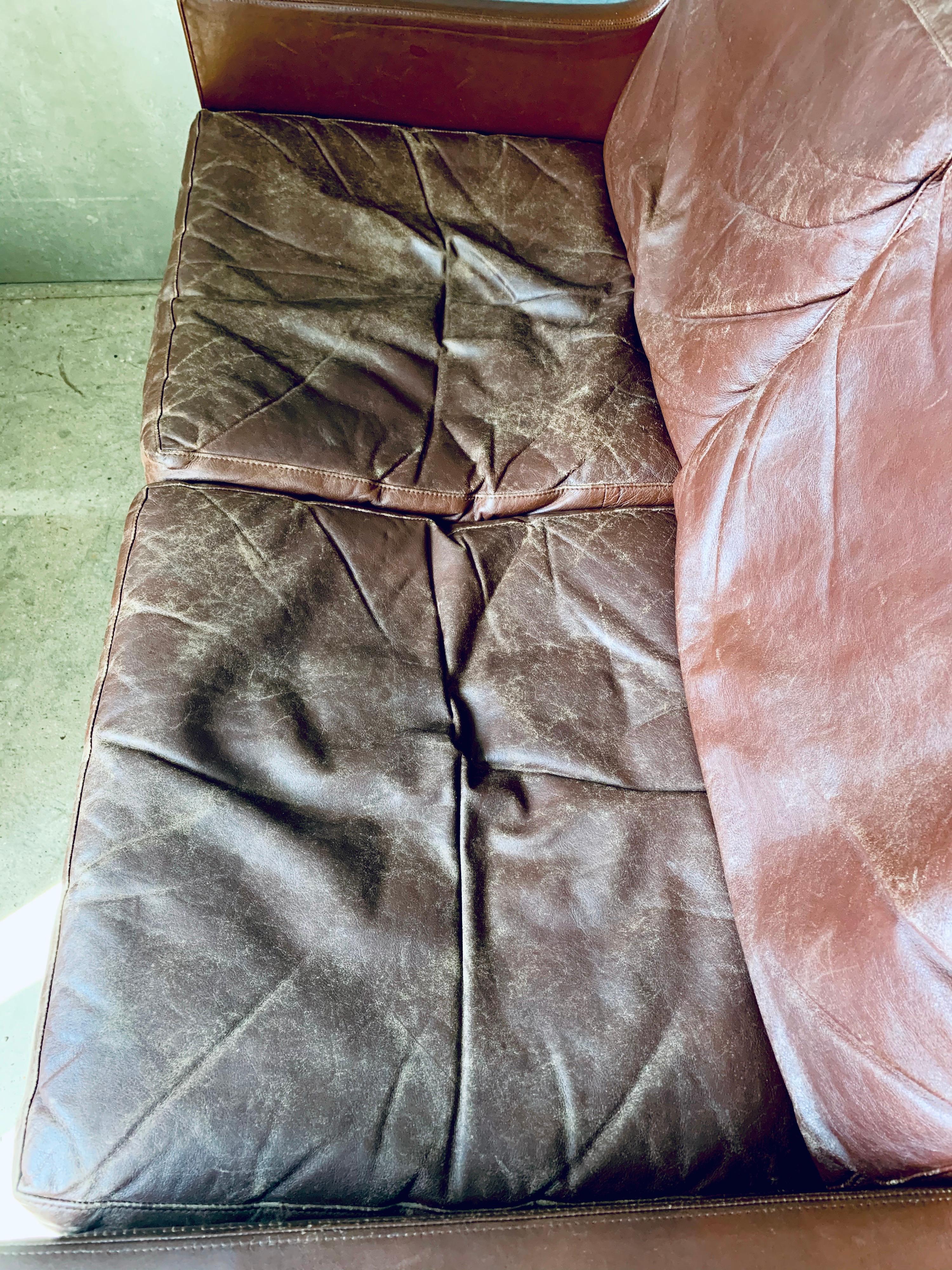 Leather Kai Lyngfeldt Larsen Sofa by Søren Willadsen Denmark For Sale