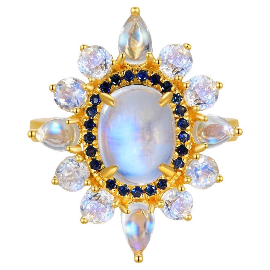 Kai Moonstone Sapphire Cocktail Ring