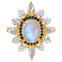 Kai Moonstone Sapphire Cocktail Ring