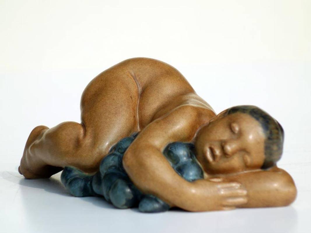 Kai Nielsen Bing & Grondahl Denmark Stoneware Figure In Excellent Condition In Brescia, IT