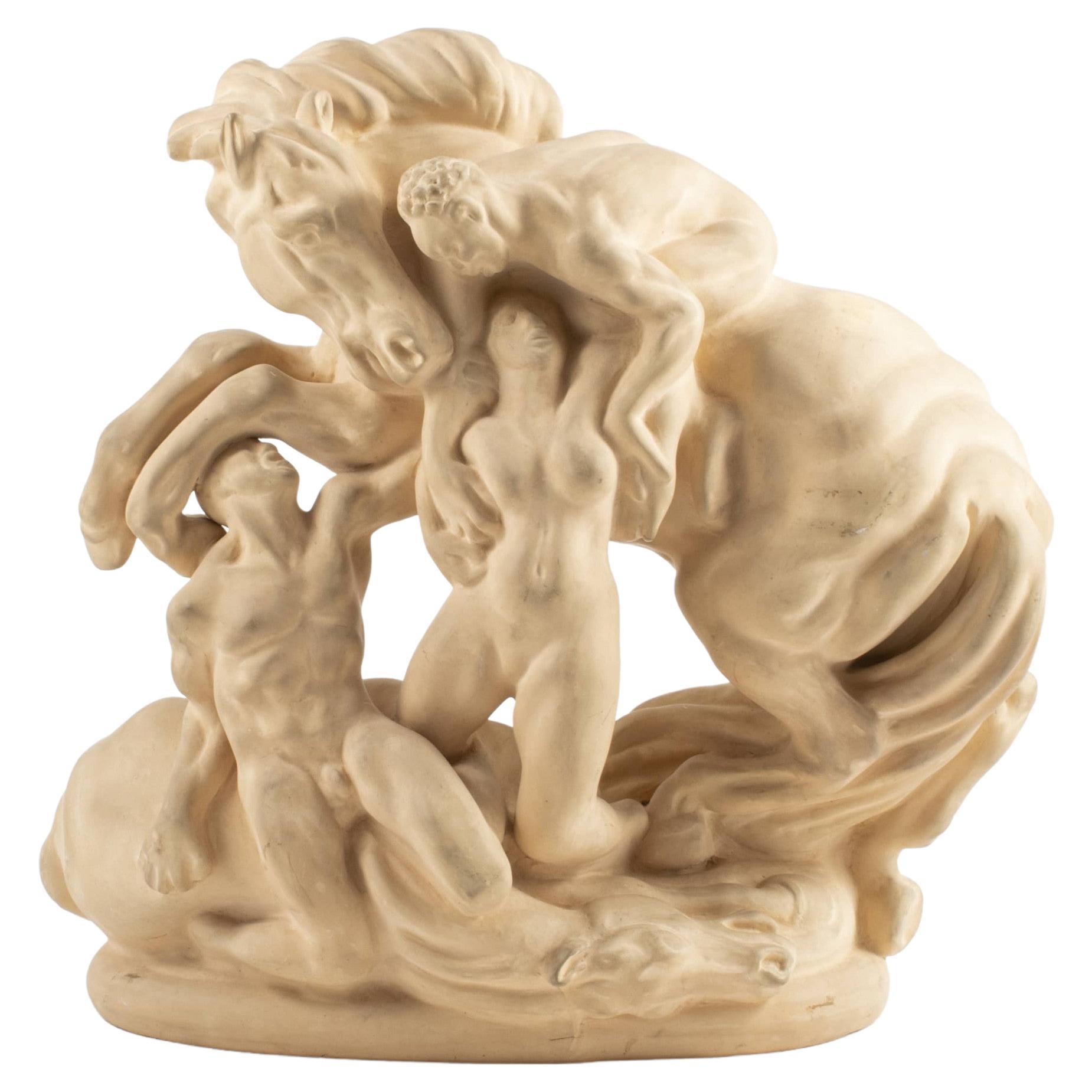 Kai Nielsen for Kähler, "The Abduction of the Sabine Women" Sculpture For Sale