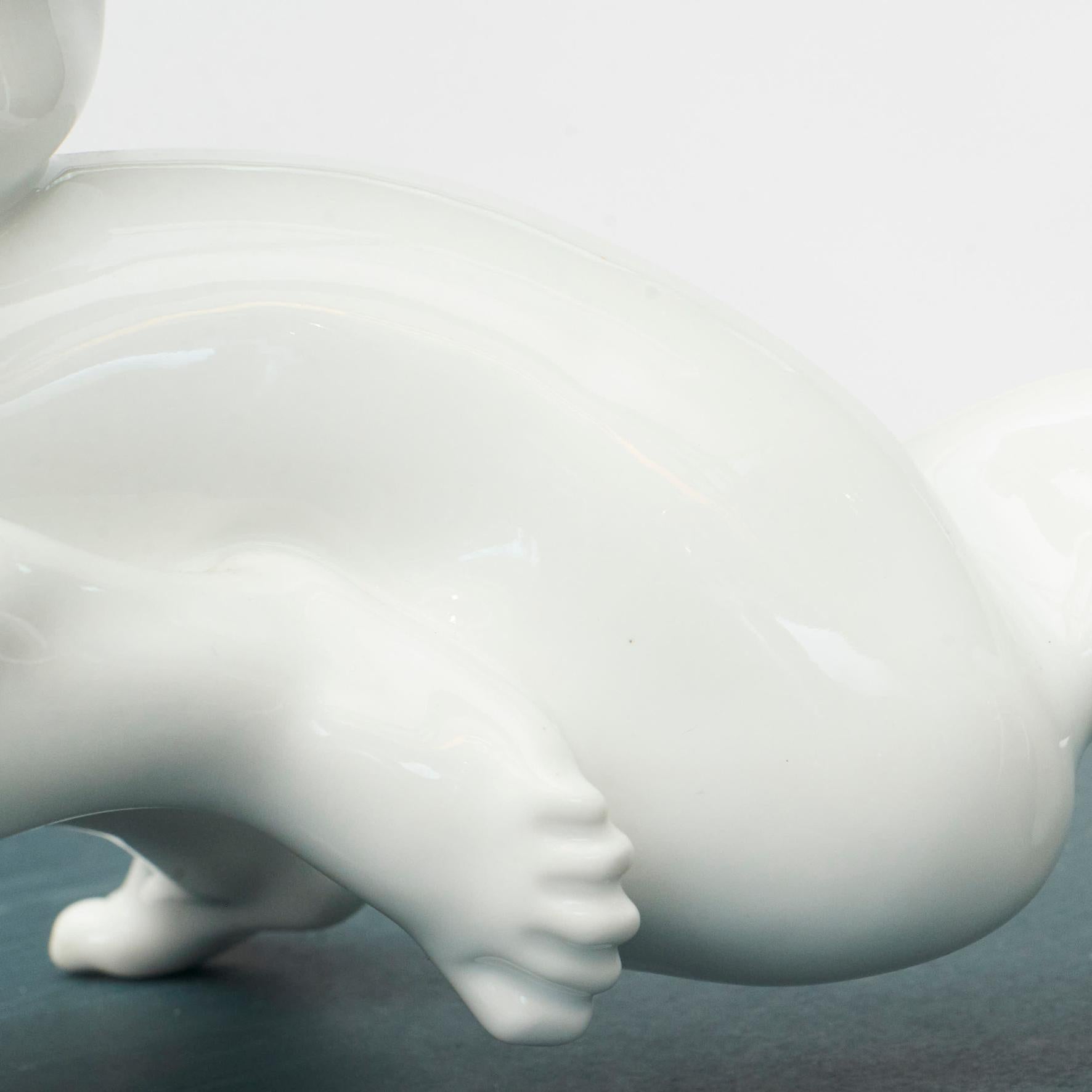Kai Nielsen, Glazed Blanc De Chine Porcelain Sculpture by Bing & Grondahl 3