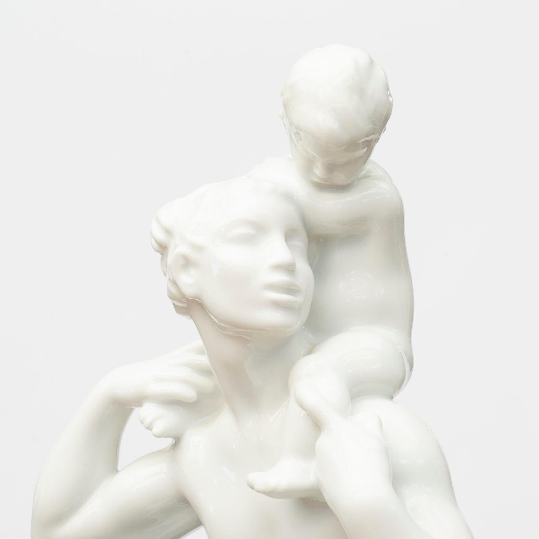 Kai Nielsen, Glazed Blanc De Chine Porcelain Sculpture by Bing & Grondahl 6