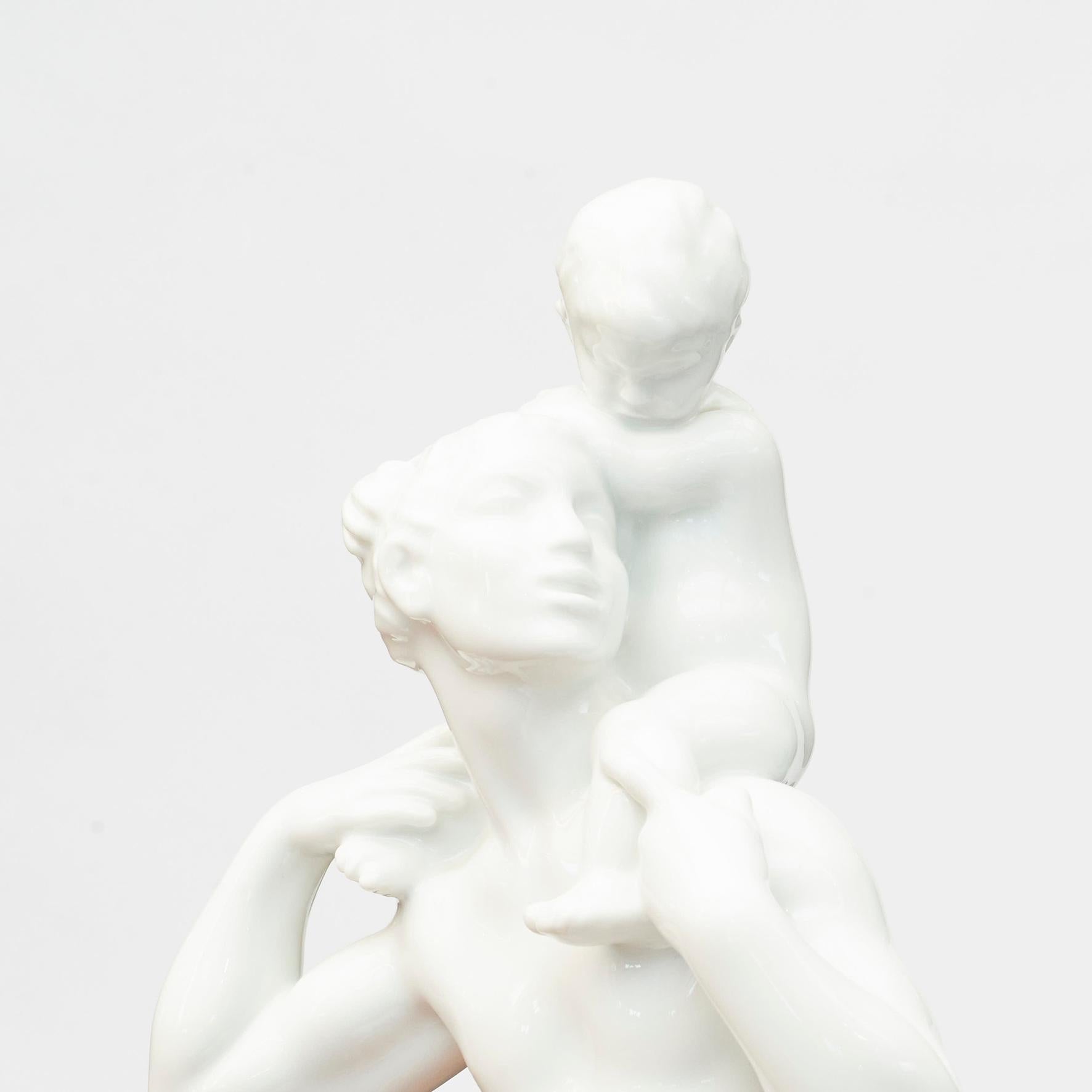 Kai Nielsen, Glazed Blanc De Chine Porcelain Sculpture by Bing & Grondahl 1