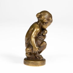 Kai Nielsen “Little Leda” Bronze Sculpture, Denmark, circa 1910–1920