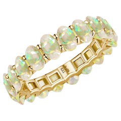Kai Nora Oval Fire Opal Eternity Band
