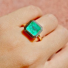Kai One-of-a-Kind AIGS Certified 3.56ct Colombian Emerald Ring, US 7