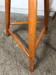 Kai Pedersen Studio Pair of Stools and Table, Breakfast Set, USA, 1983