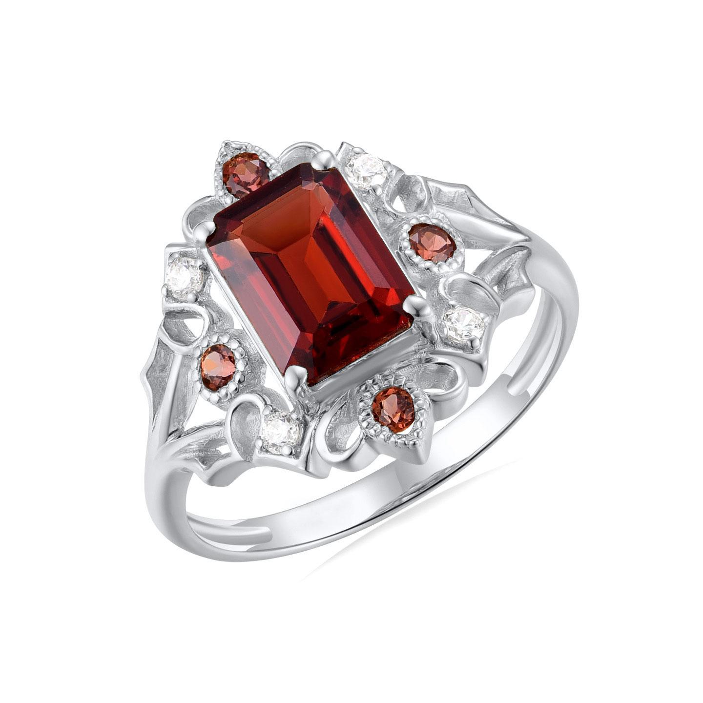 Kai Renaissance 1.86ctw Garnet & Diamond Cocktail Ring In New Condition For Sale In Rowland Heights, CA
