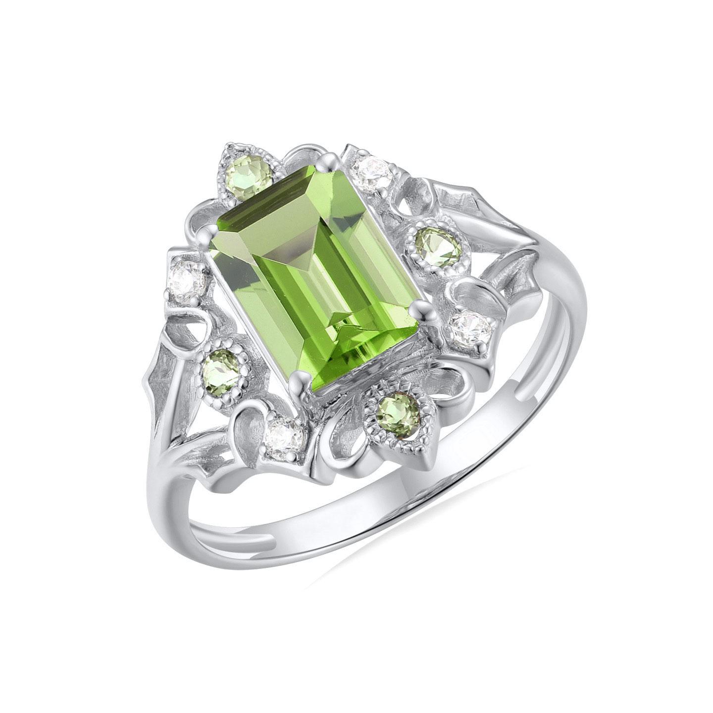 Kai Renaissance Peridot Diamond Cocktail Ring For Sale 3