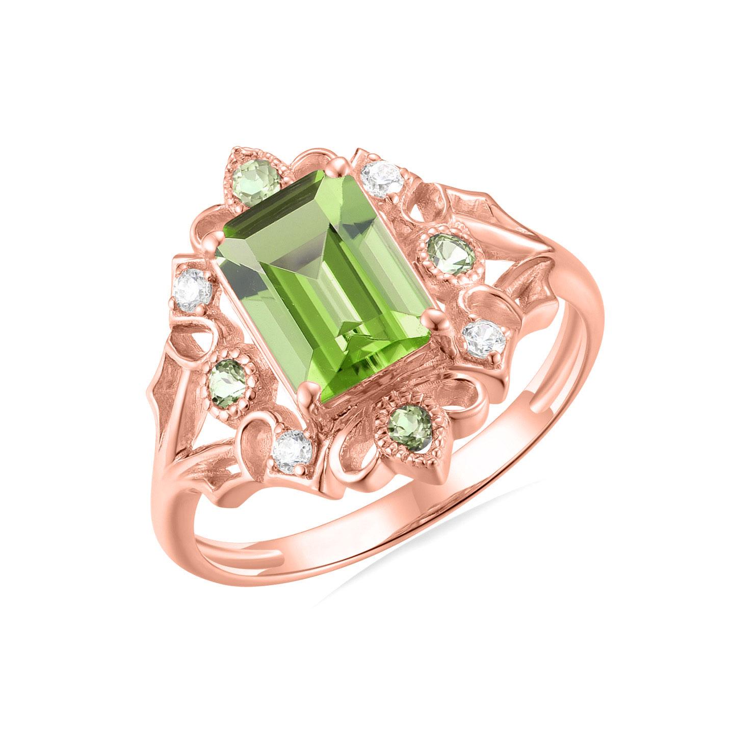 Kai Renaissance Peridot Diamond Cocktail Ring For Sale 4