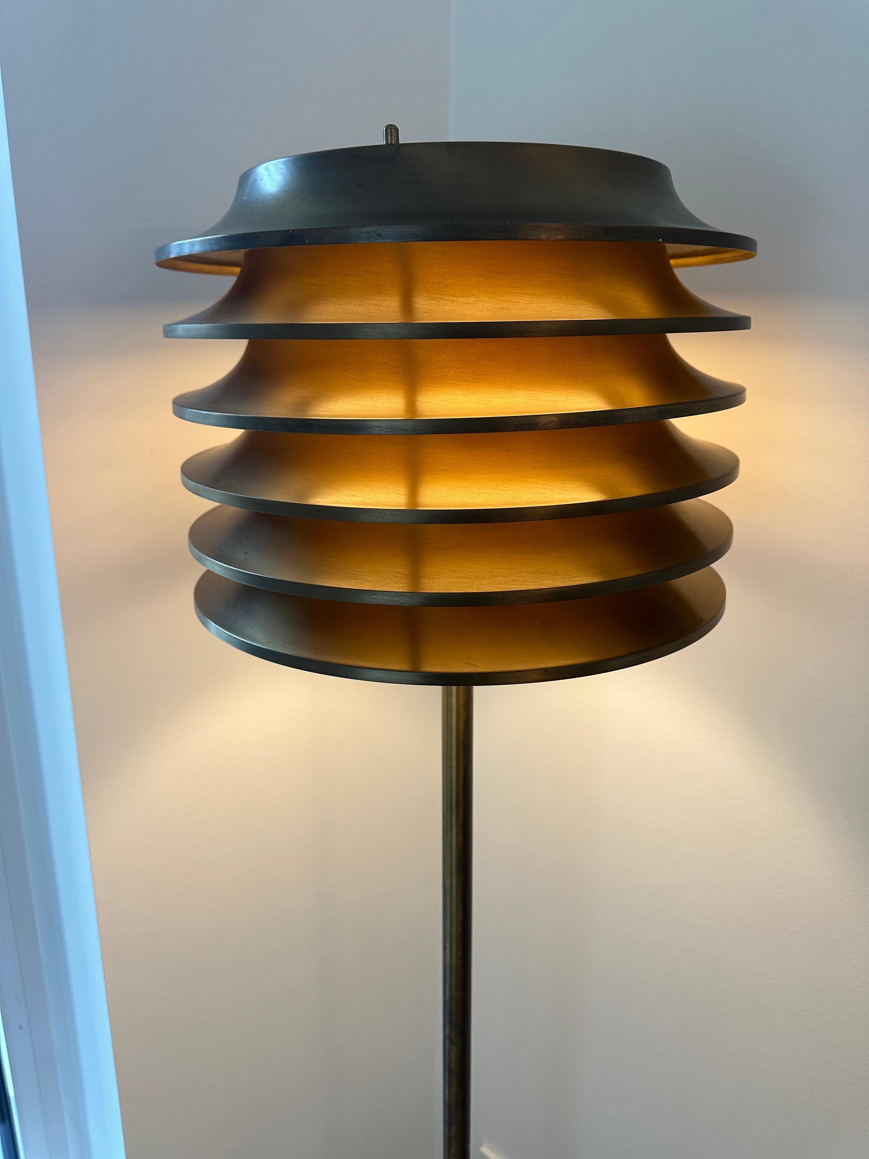 Scandinavian Modern Kai Roukonen Floor Lamp 1970's For Sale