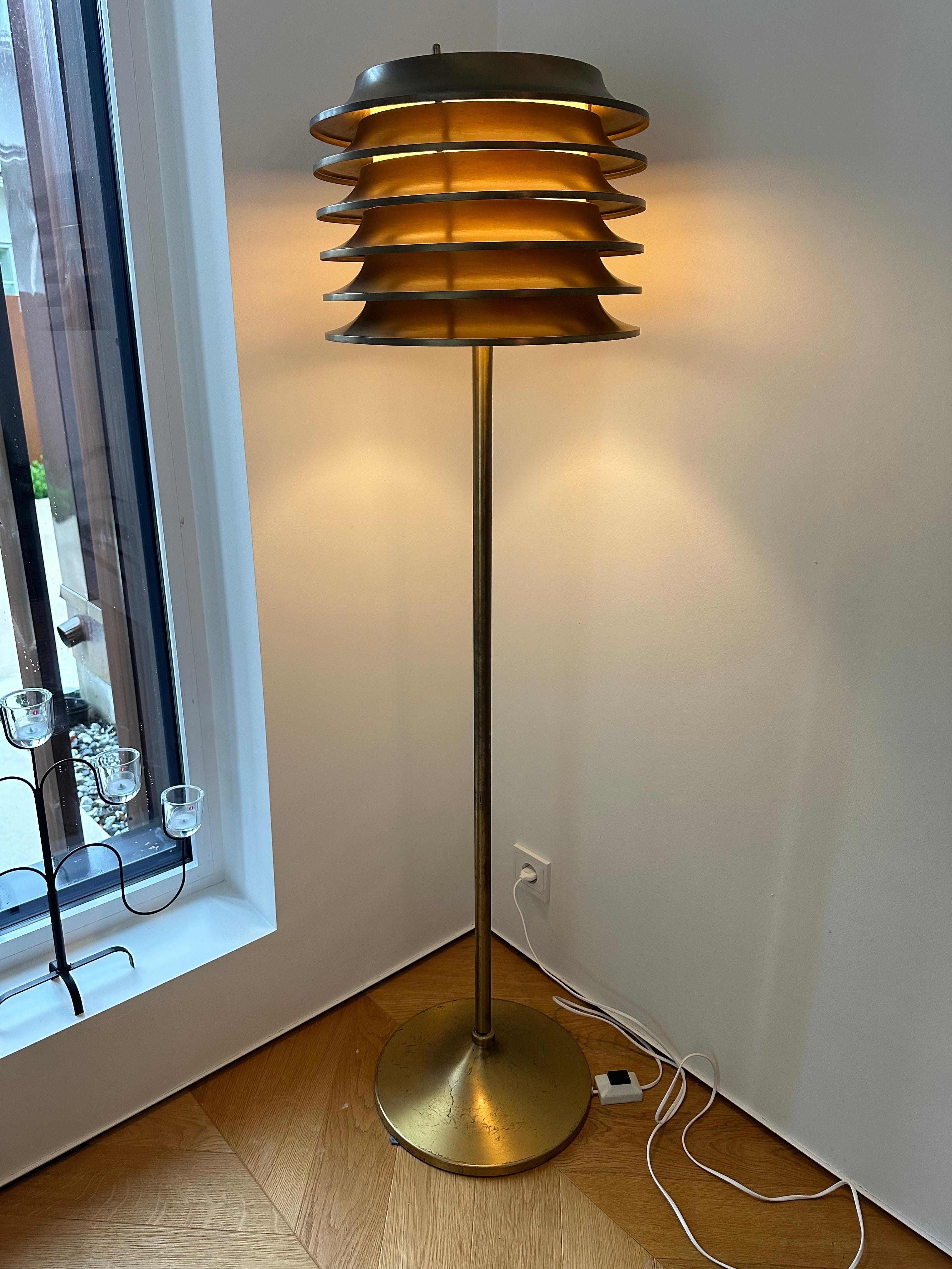 Late 20th Century Kai Roukonen Floor Lamp 1970's For Sale