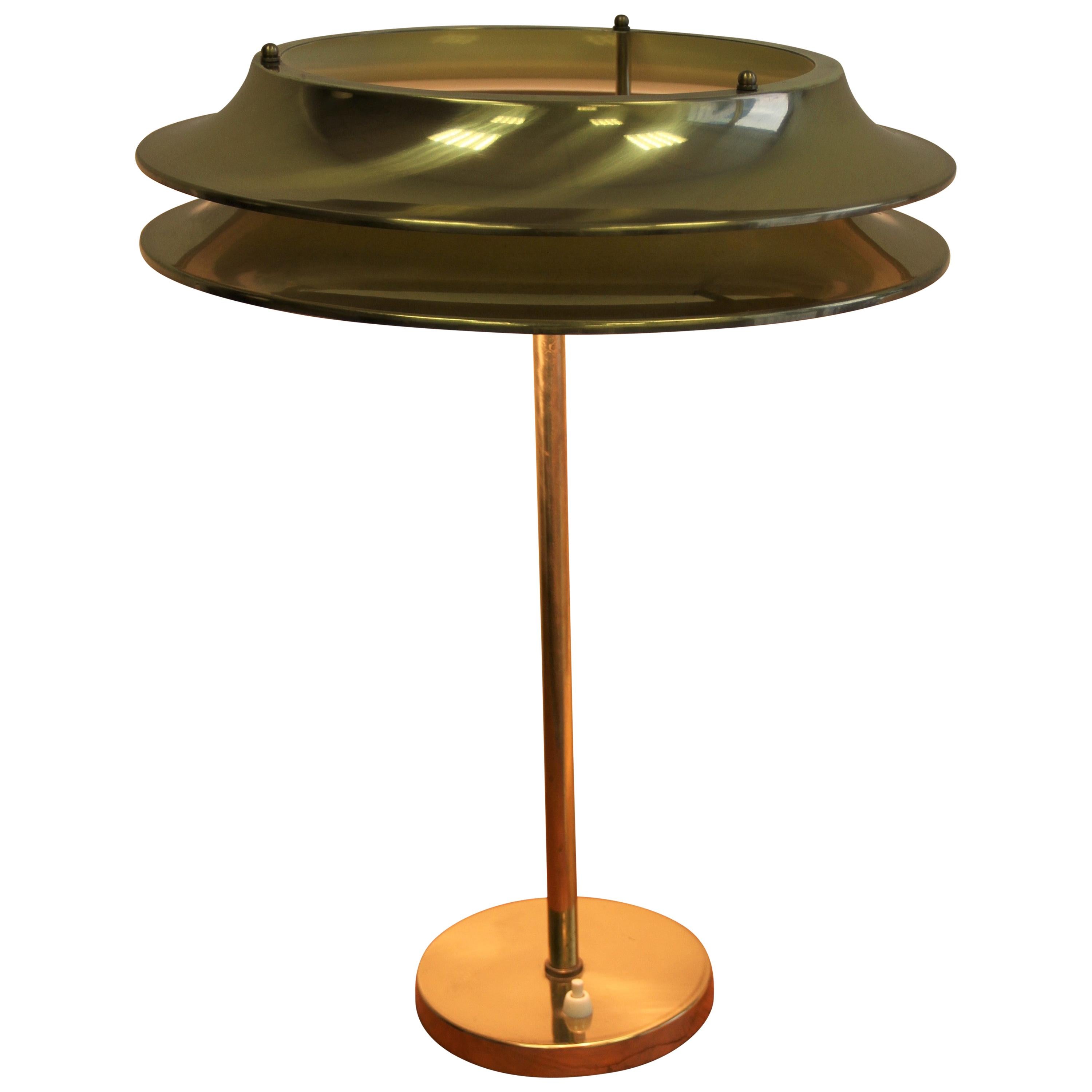Kai Ruokonen Brass Table Lamp, 1970s For Sale