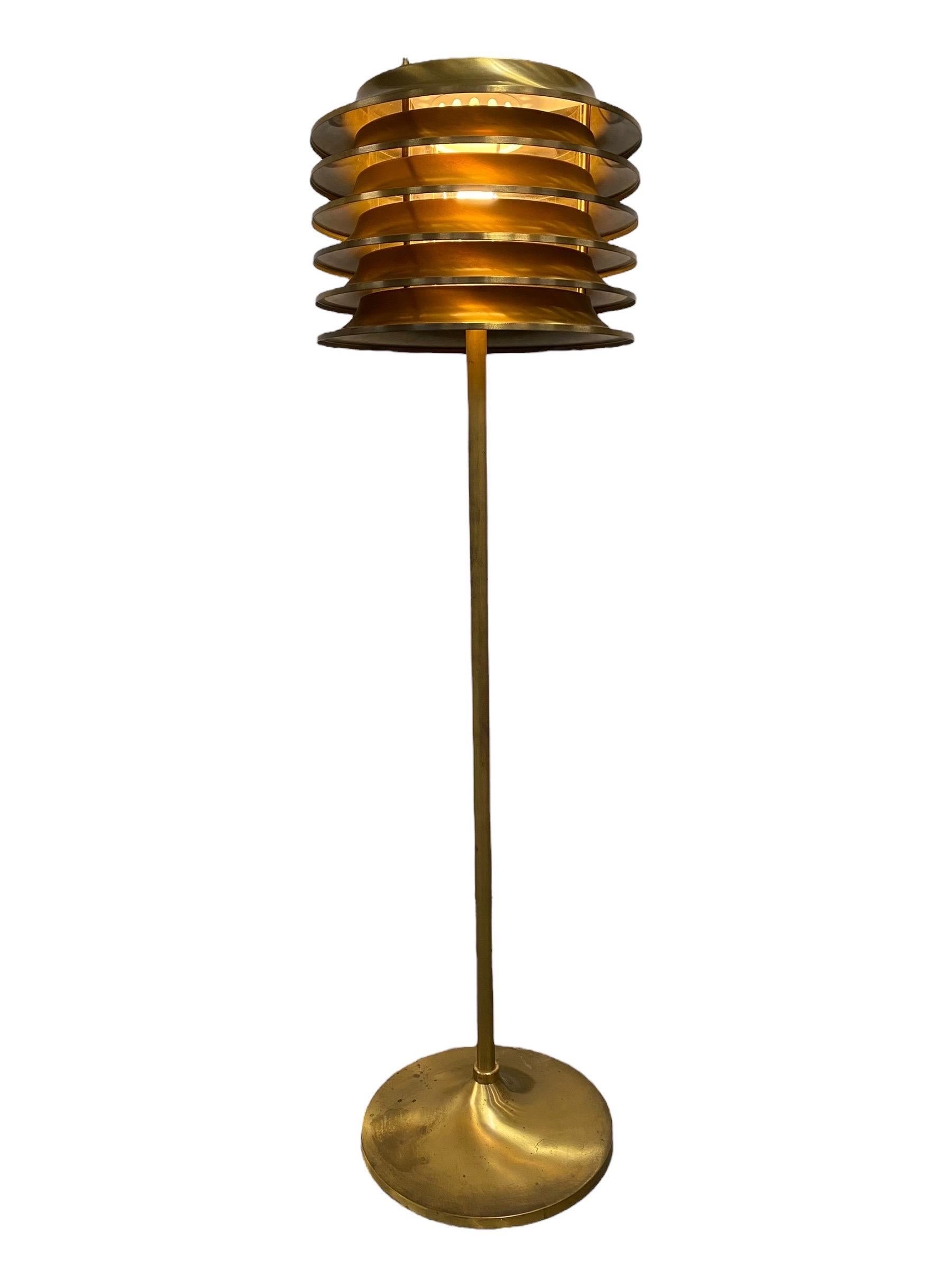Mid-Century Modern Kai Ruokonen 'Finnmark' Floor Lamp for the Vaakuna Hotel, Orno, 1970s