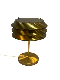 Kai Ruokonen 'Finnmark' Table Lamp in Full Brass, Orno 1970s