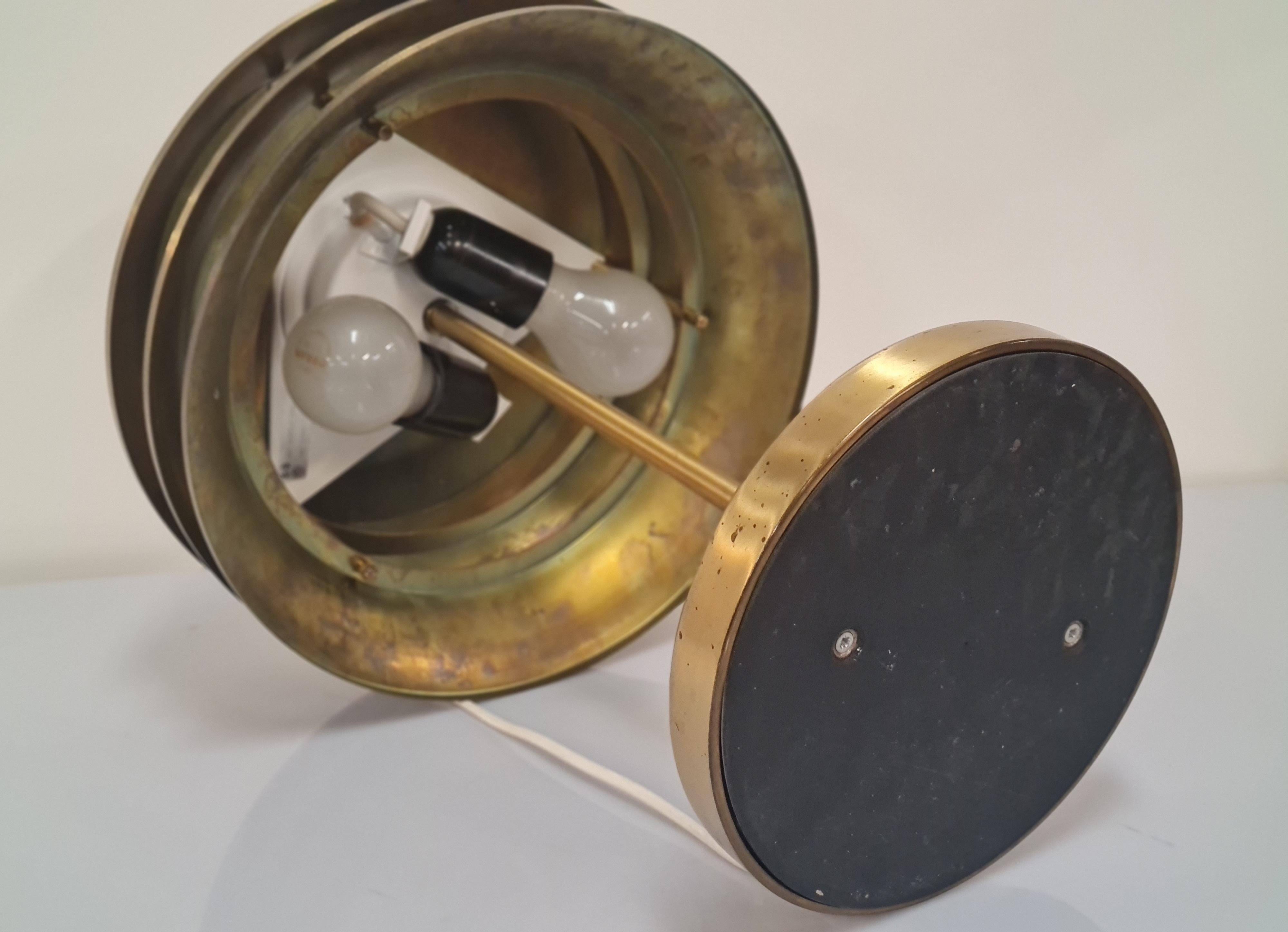 Kai Ruokonen 'Finnmark' Table Lamp in Full Brass, Orno 1970s 2