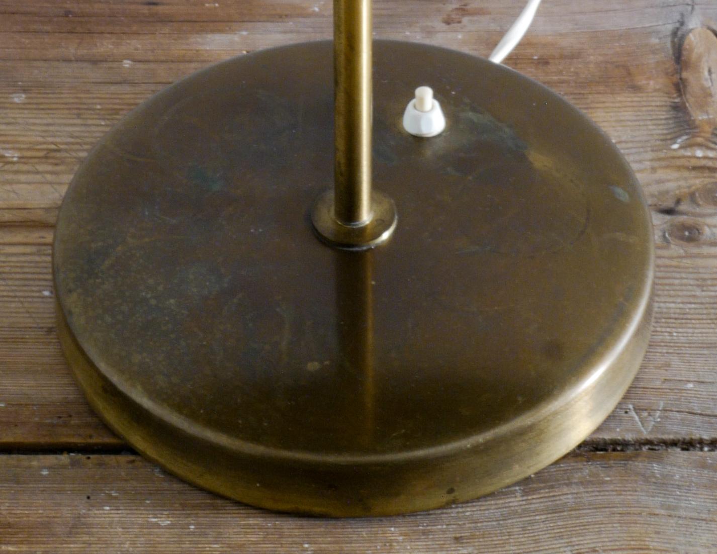 Kai Ruokonen Table Lamp in Brass Produced by Orno, Finland, 1970s 4