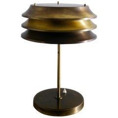 Kai Ruokonen Table Lamp in Brass Produced by Orno, Finland, 1970s
