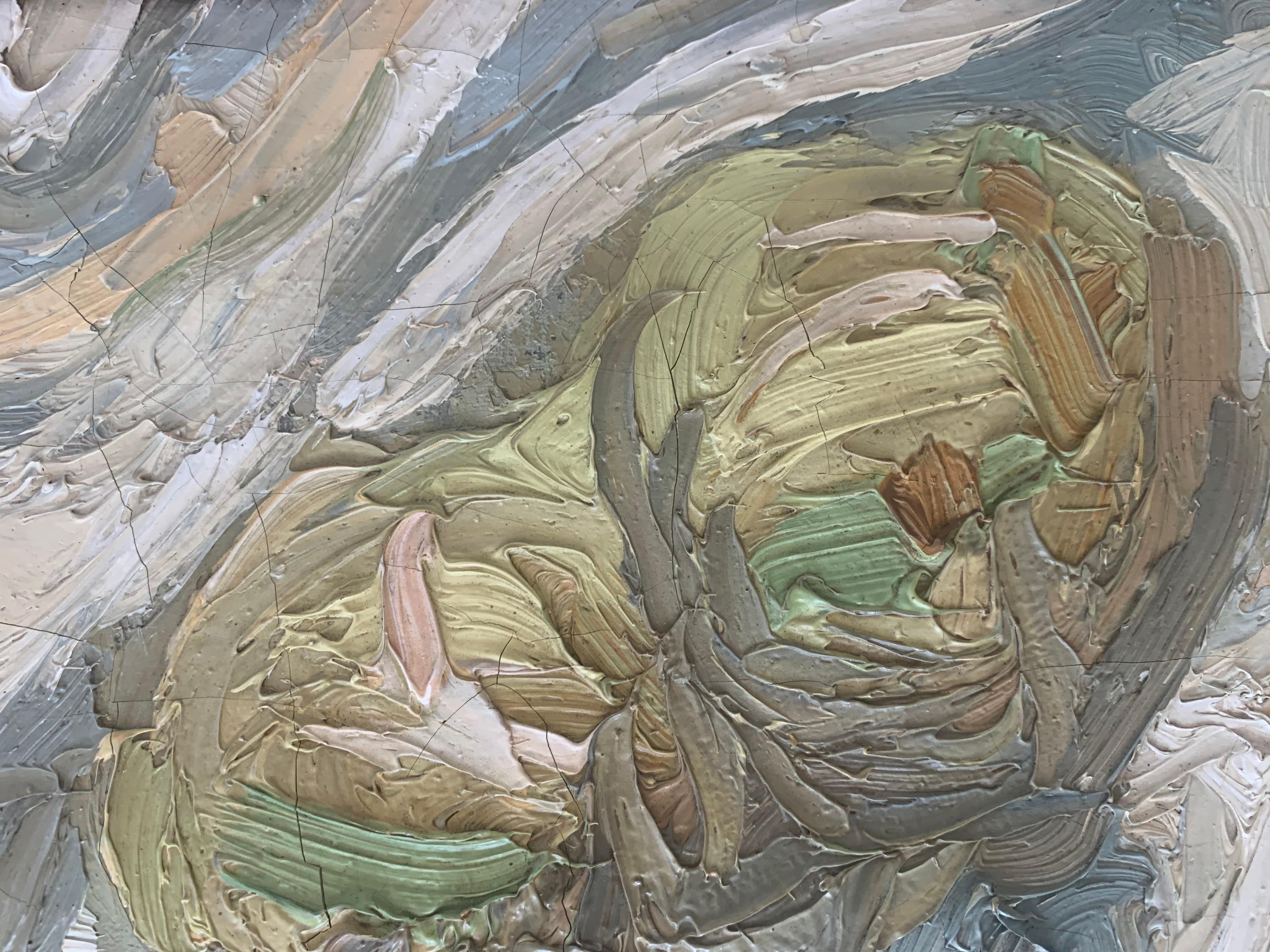 XX secolo Kai Trier (1902-1990) dipinto ad olio d'epoca danese di metà secolo con natura morta ad impasto in vendita