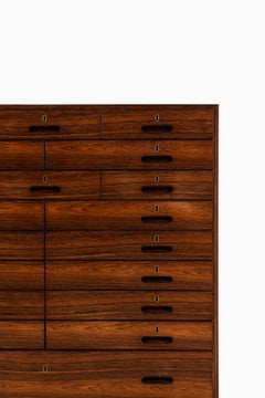 Kai Winding bureau in rosewood by P. Jeppesens møbelfabrik in Denmark