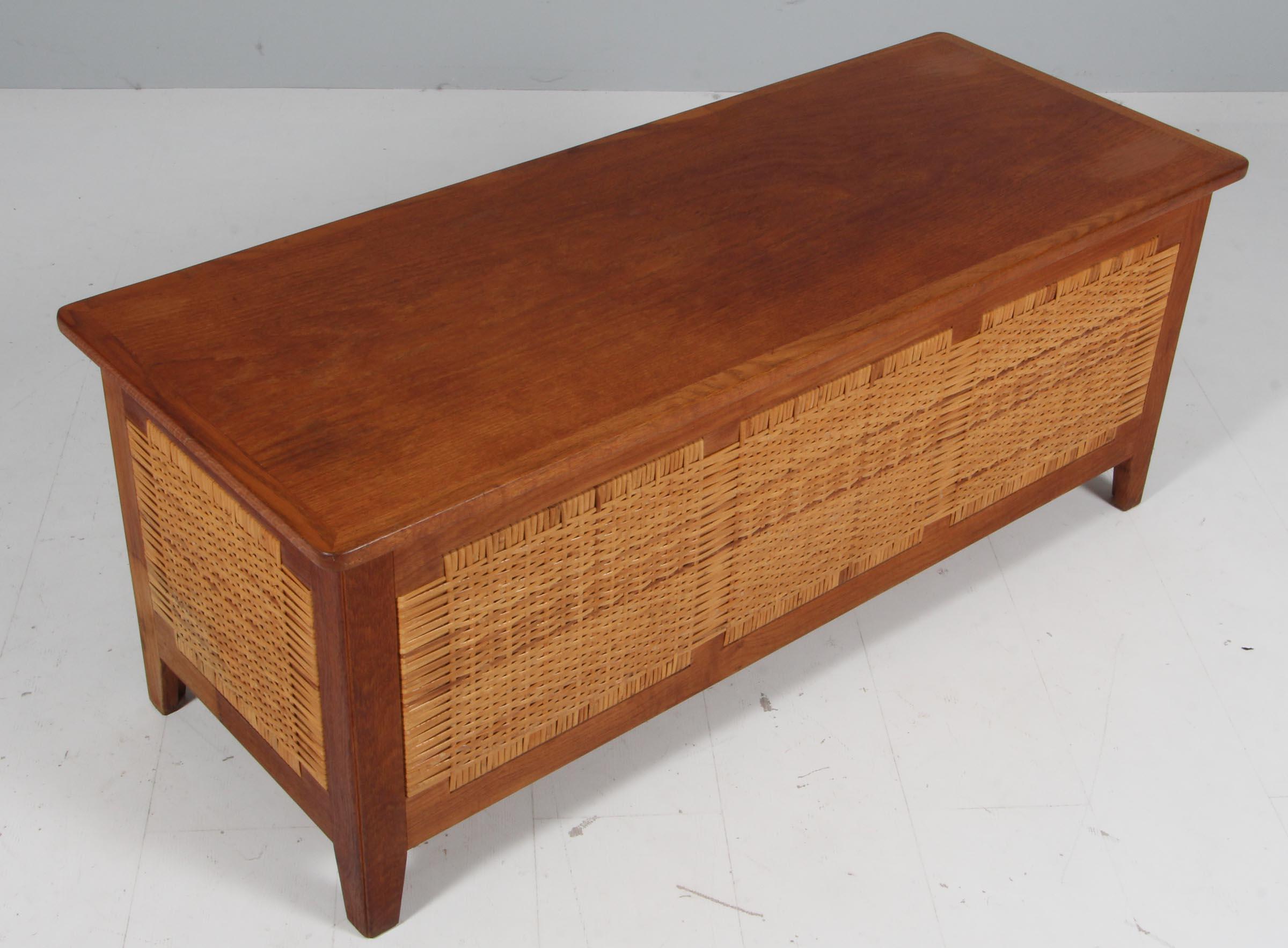 Kai Winding chest of oak and cane.

Model 52, made by Poul Hundevad.