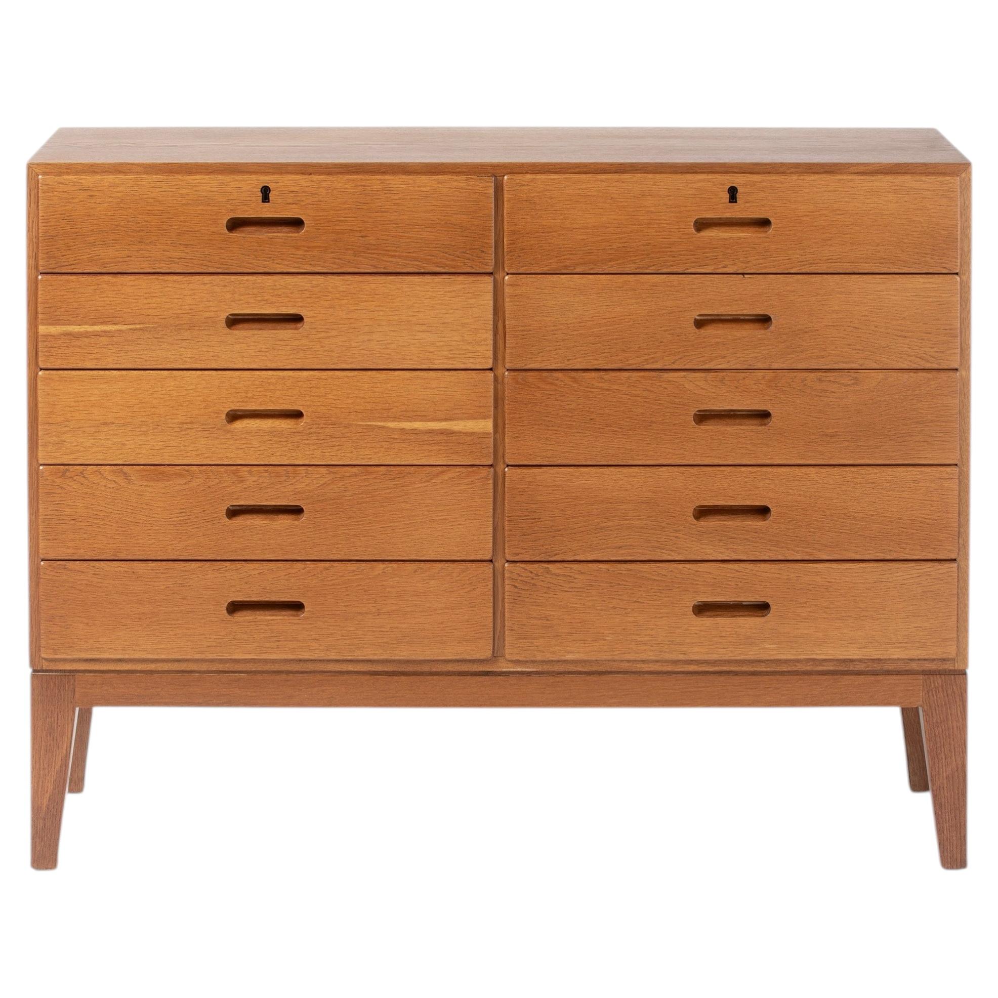 Kai Winding Danish Oak 1950s Chest of Drawers For Sale