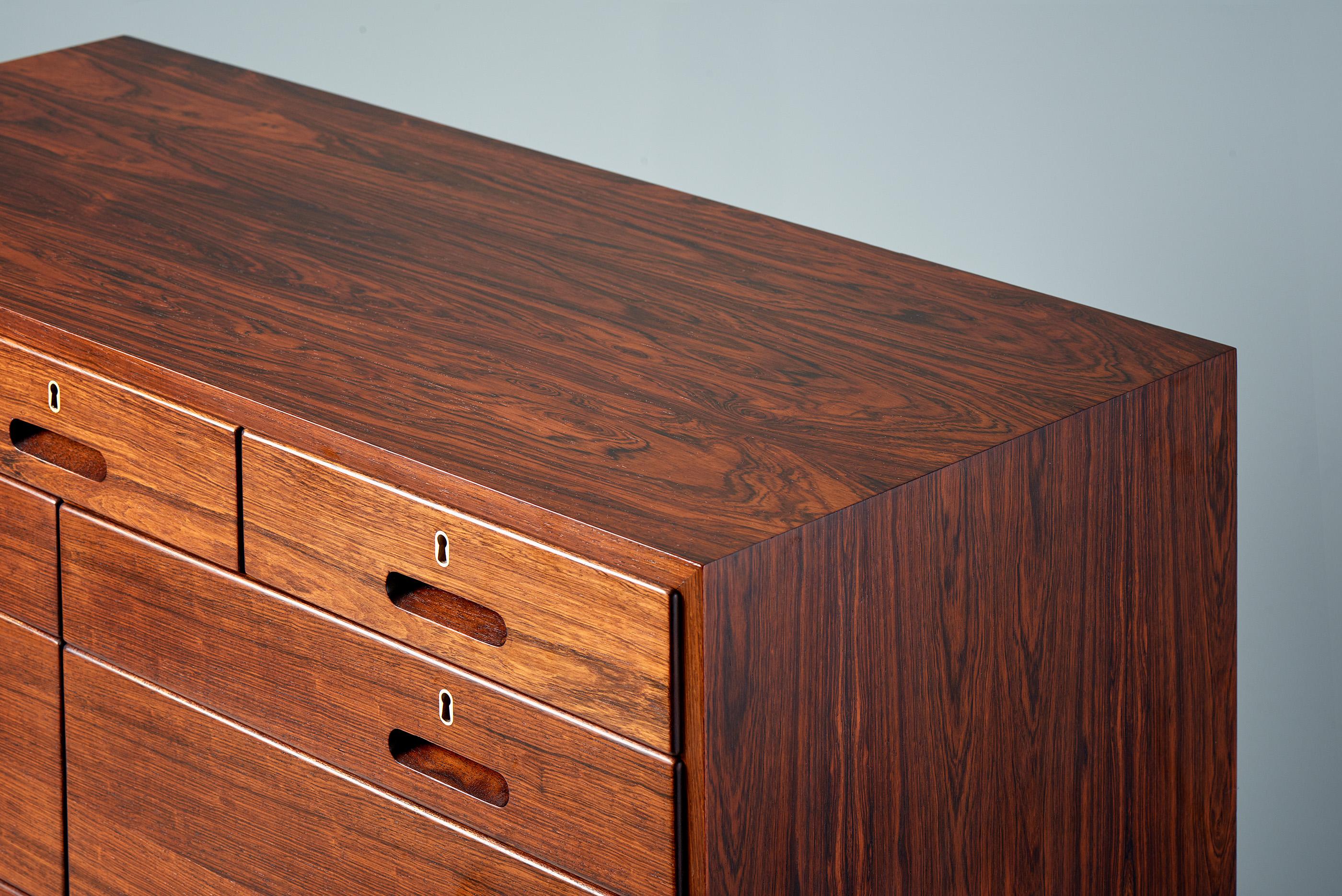 Kai Winding Danish Rosewood 1960s Chest of Drawers In Good Condition In London, GB