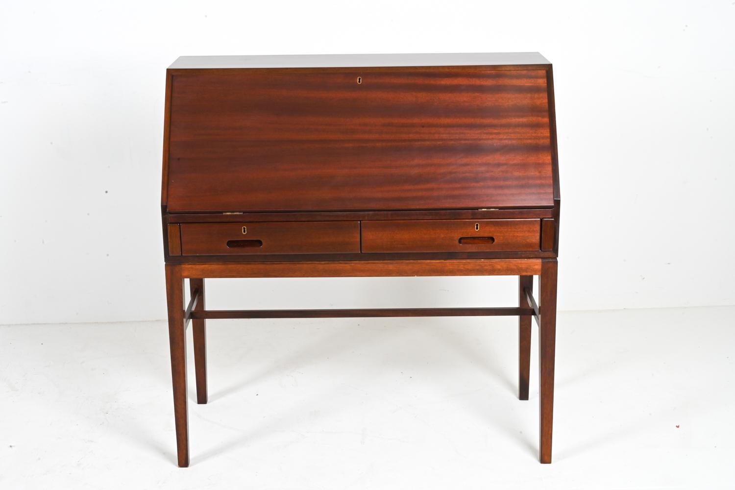 Scandinavian Modern Kai Winding for Brdr. C & W Andersen Rosewood Secretary Desk For Sale