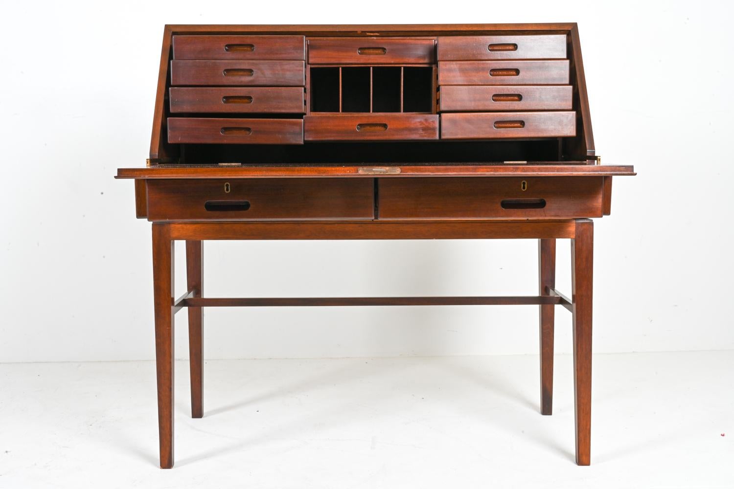 Mid-20th Century Kai Winding for Brdr. C & W Andersen Rosewood Secretary Desk For Sale