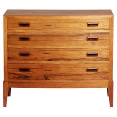 Kai Winding Low Chest of Drawers, Light Rosewood