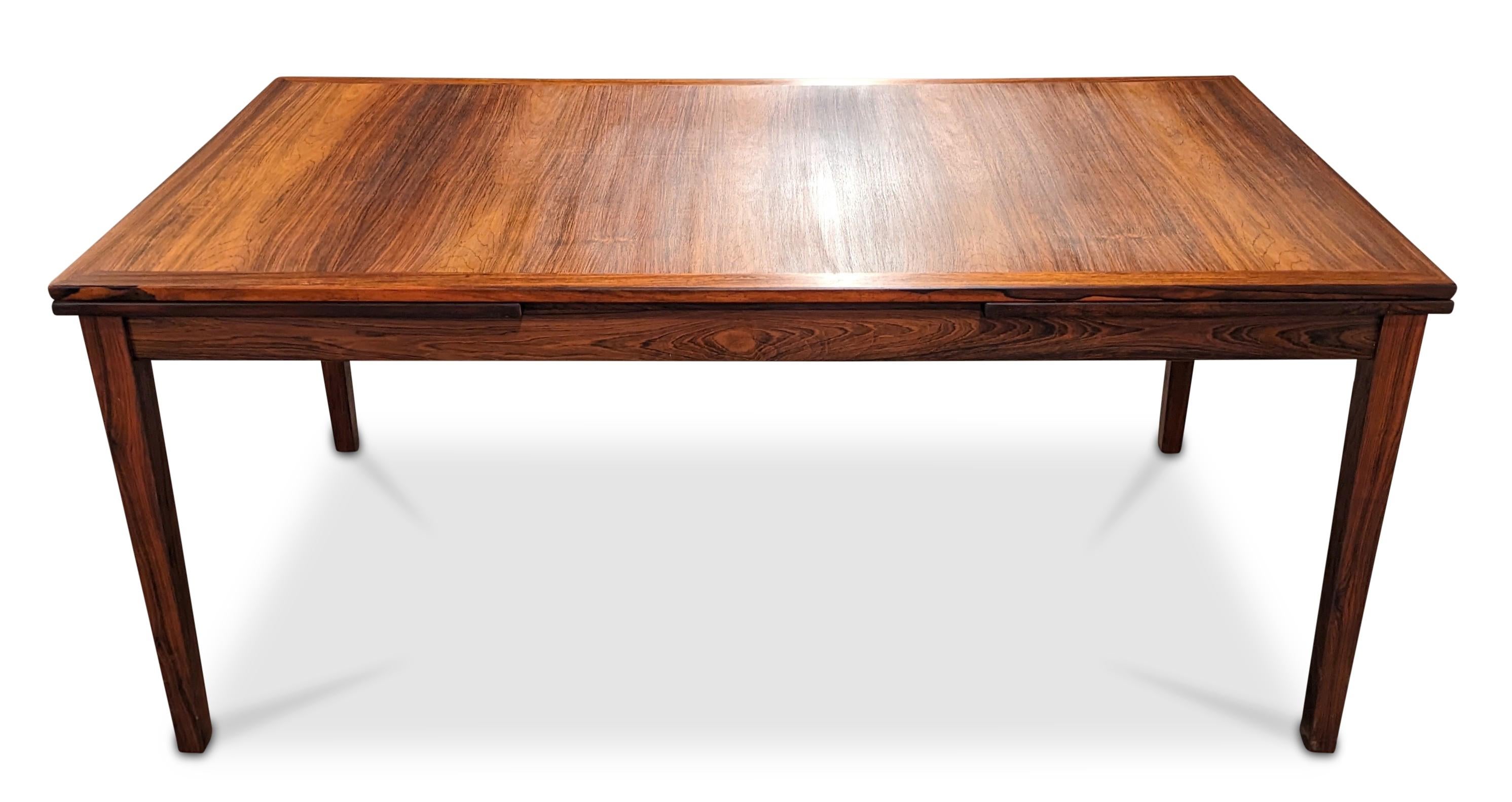 Kai Winding Rosewood Dining Table w Two Hidden Leaves, Vintage Danish 122299 5