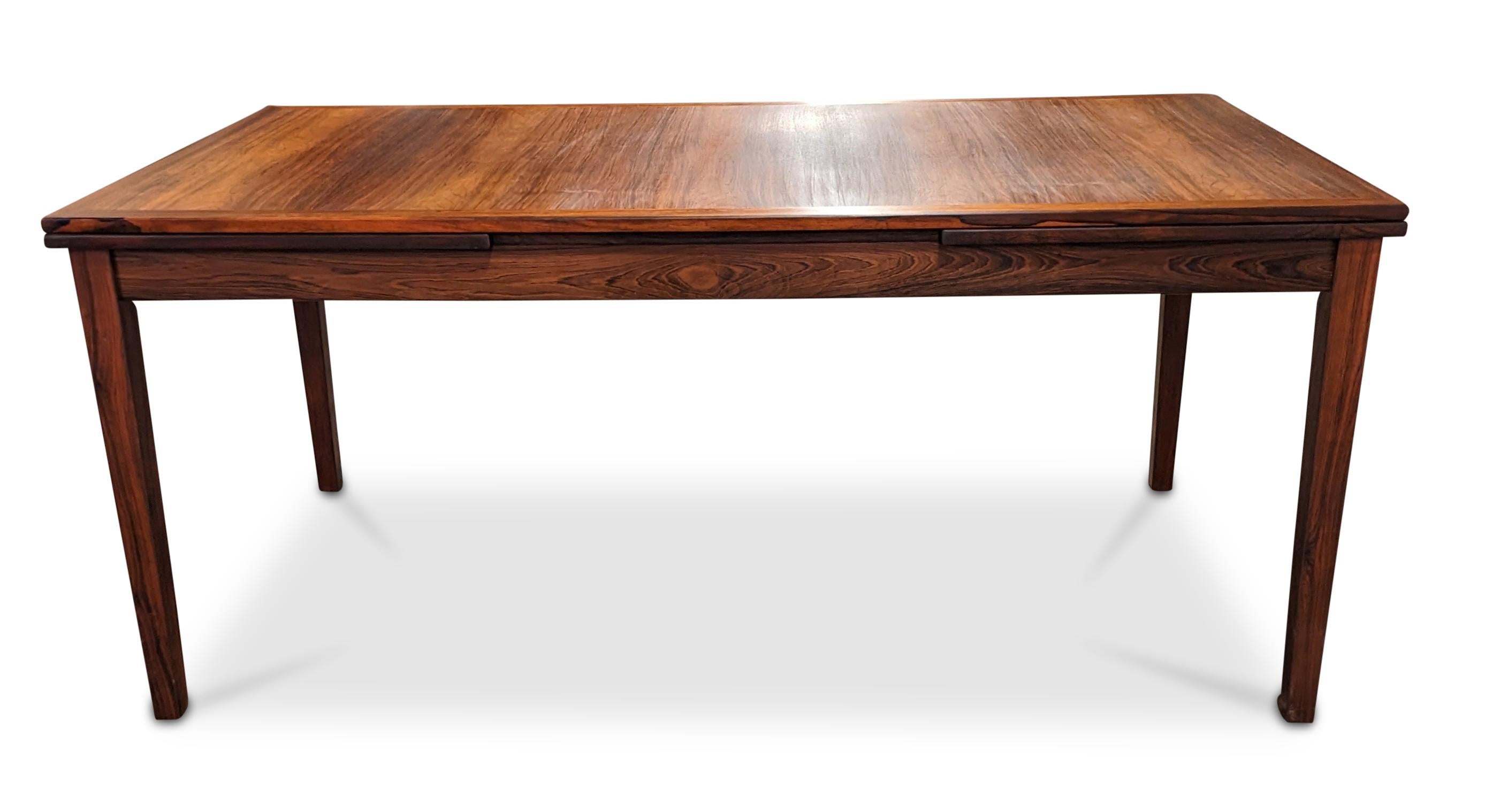 Kai Winding Rosewood Dining Table w Two Hidden Leaves, Vintage Danish 122299 6